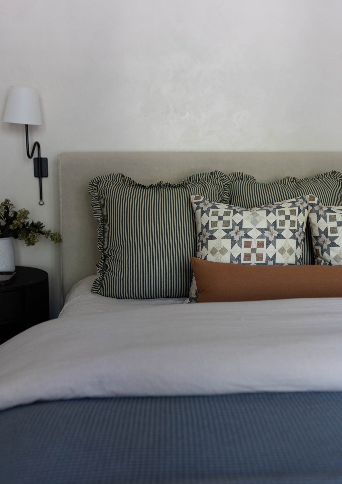 Rustic Harvest Complete King Bed Throw Pillow Cover Set