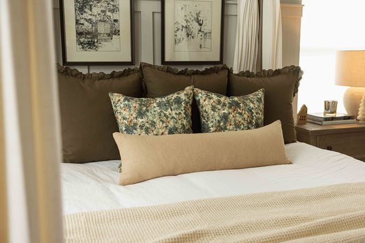 Dark Olive Eyelet Ruffle Basics - 18" | 22" | 26" | 12x20" | 12x40"