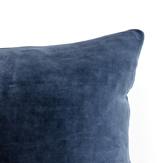 Midnight Navy Velvet - 18" | 22"