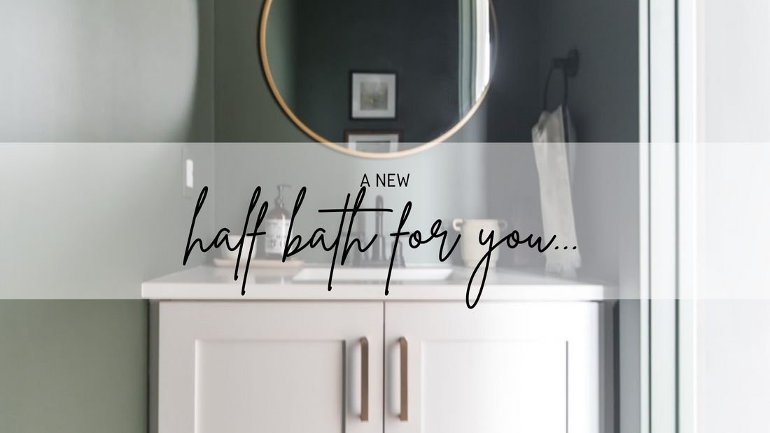 Half Bath DIY: Modern Monochrome Vibes