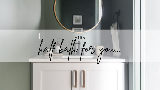 Half Bath DIY: Modern Monochrome Vibes