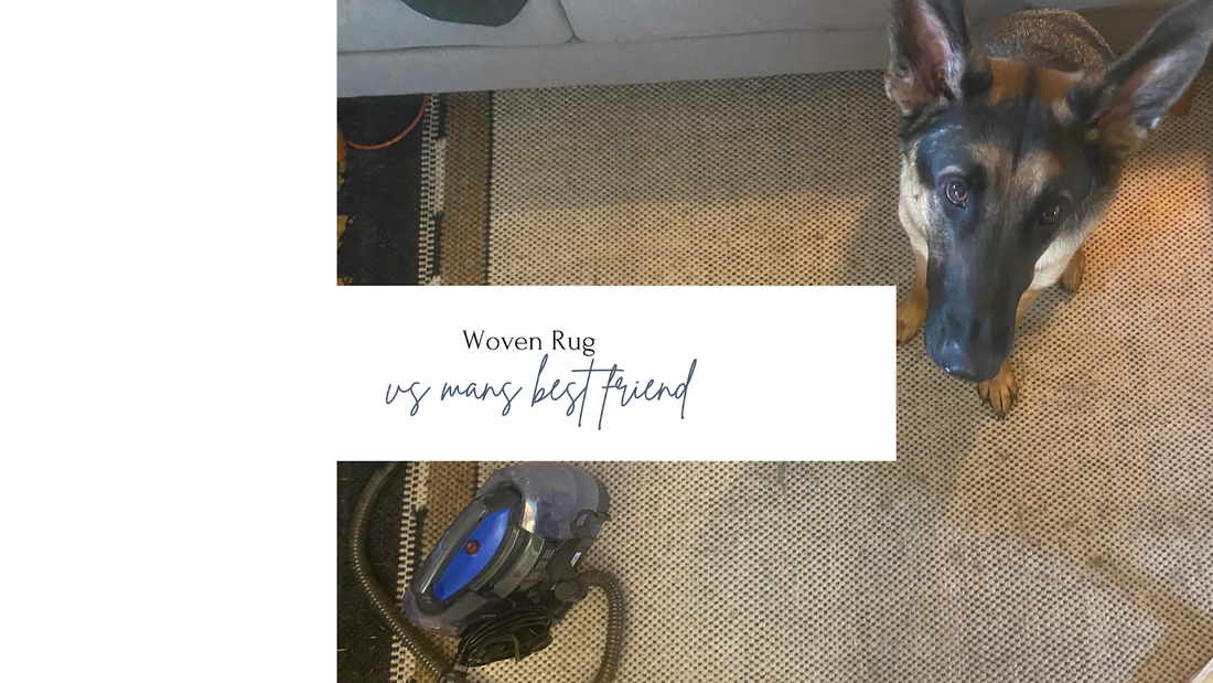 Woven Rug vs. Man’s Best Friend