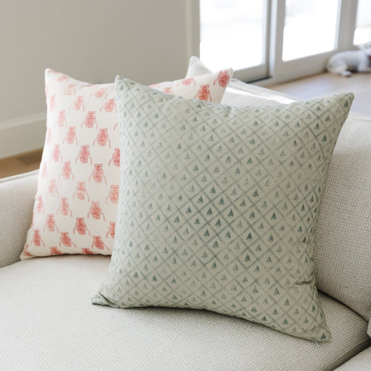 Woven nook christmas online pillows