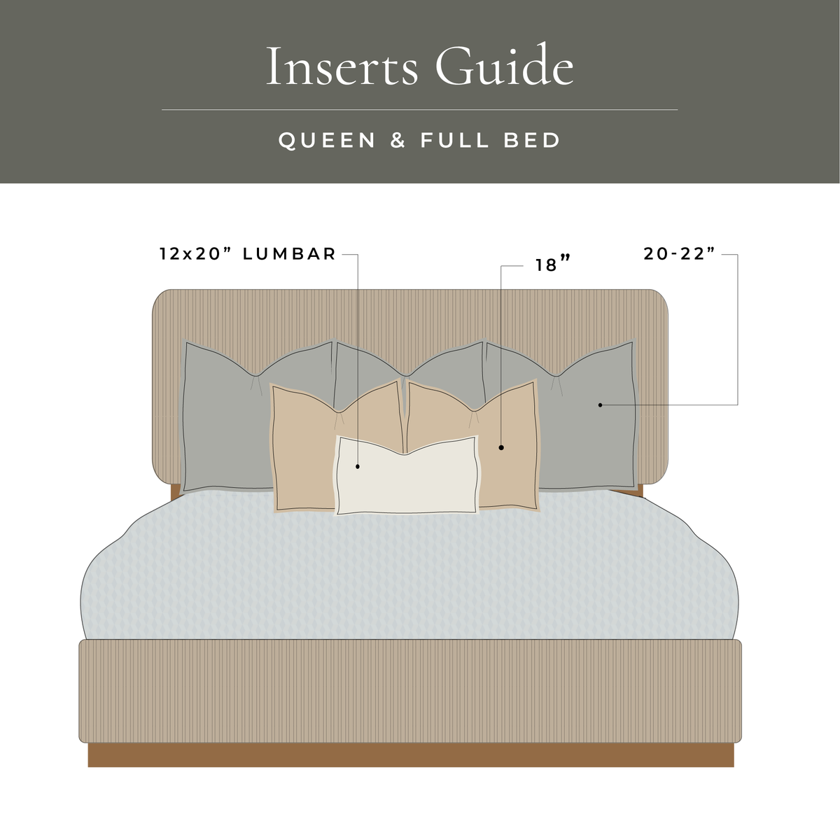 Premium Faux Down Throw Pillow Inserts