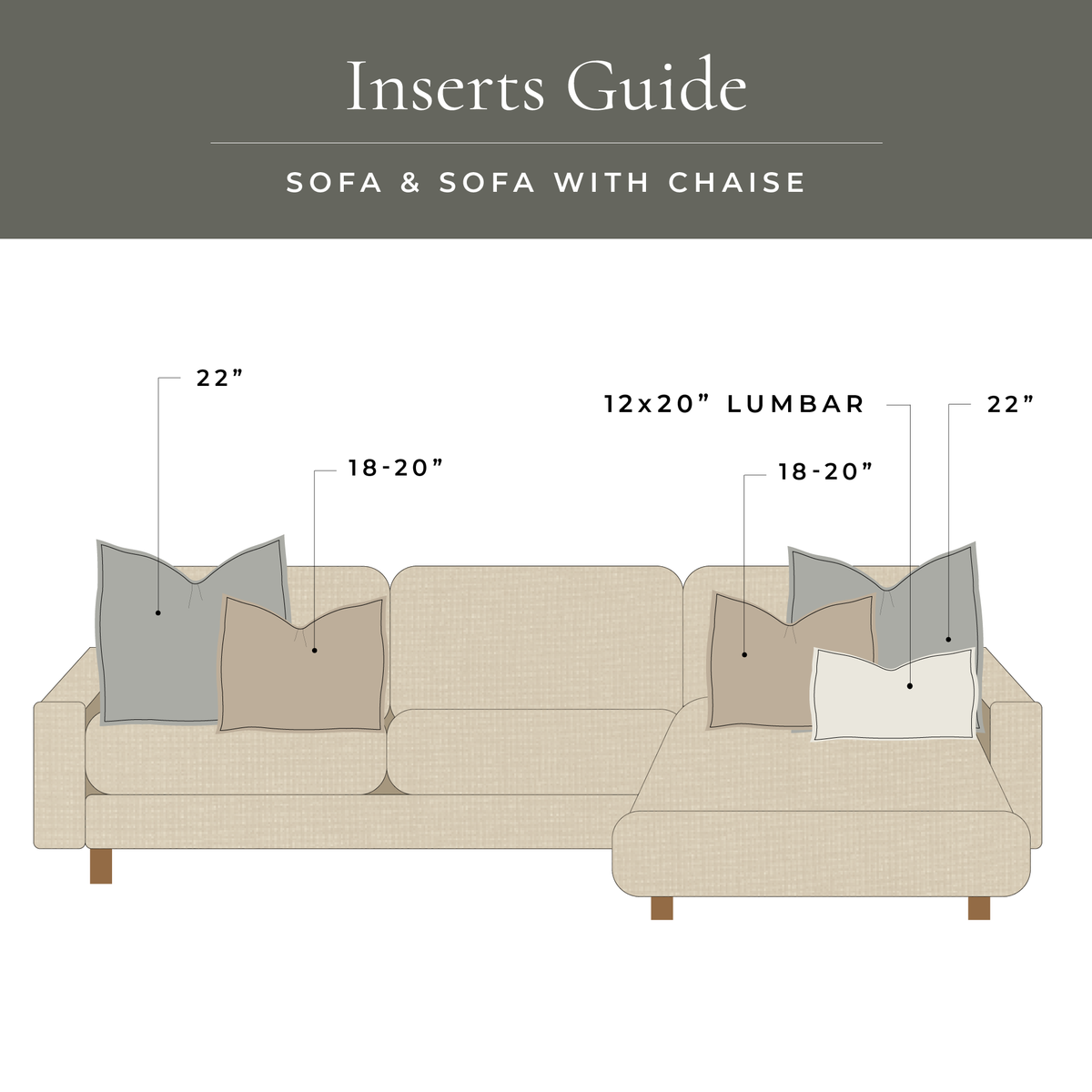 Premium Faux Down Throw Pillow Inserts