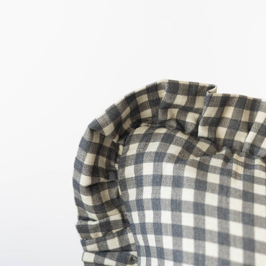 Midnight Gingham Ruffle - 18" | 20" | 22" | 12x20"