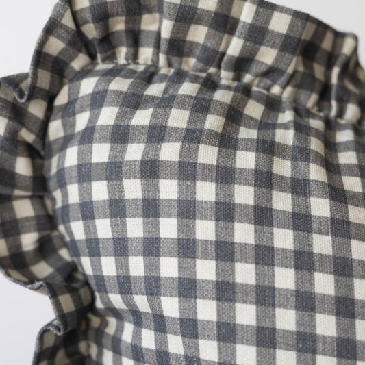 Midnight Gingham Ruffle - 18" | 20" | 22" | 12x20"