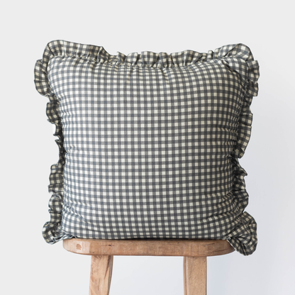 Midnight Gingham Ruffle - 18" | 20" | 22" | 12x20"