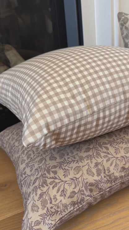 Tan Gingham- 18" | 22" | 24" | 26"