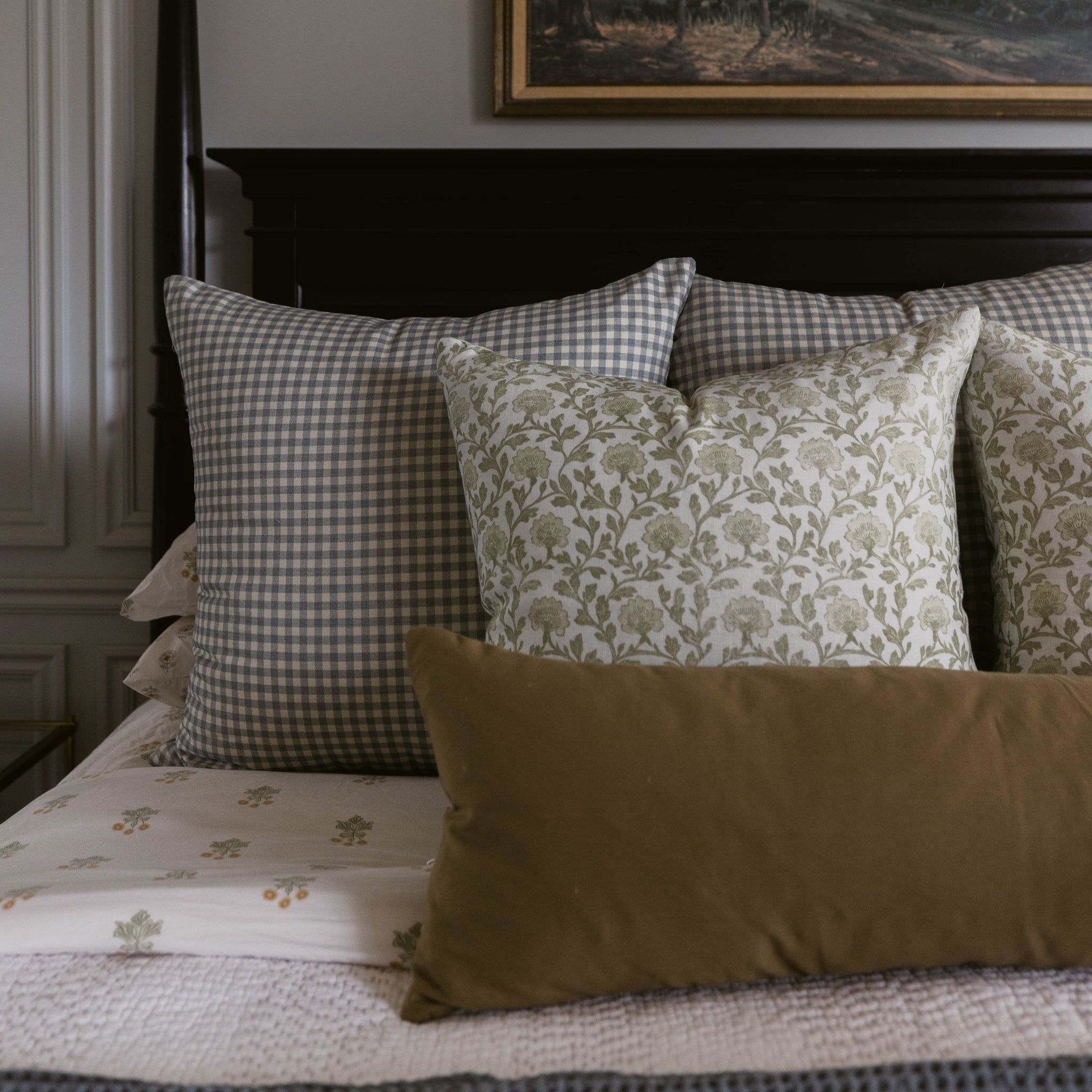 Golden Moss Basics- Pillow Cover Single - 18
