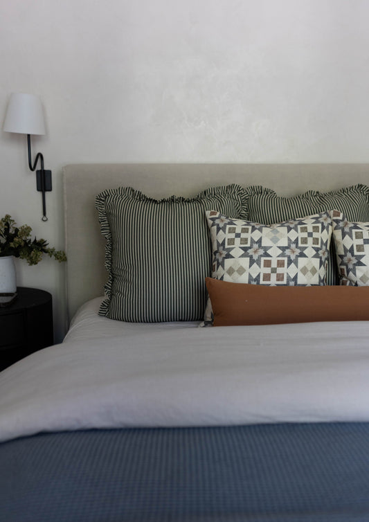 Rustic Harvest Complete King Bed Throw Pillow Cover Set