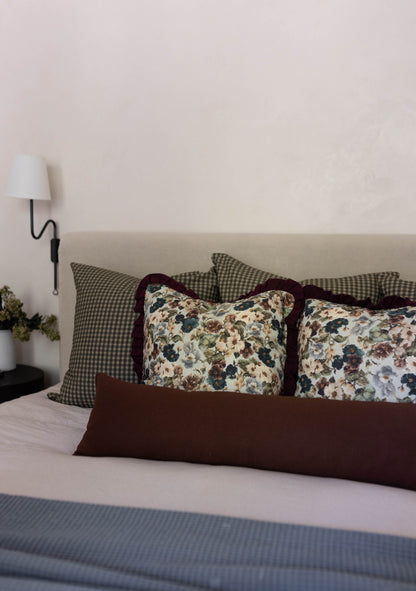 Moody Floral Complete King Bed Throw Pillow Cover Set