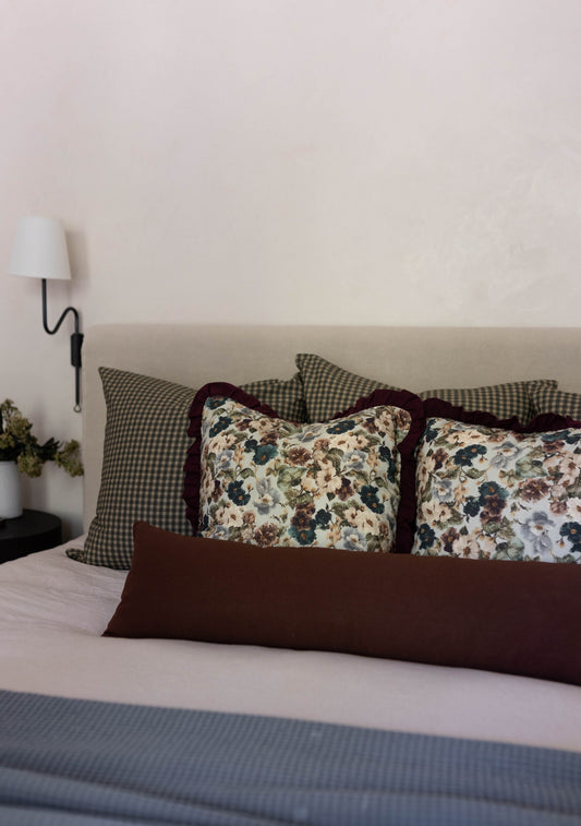 Moody Floral Complete King Bed Throw Pillow Cover Set