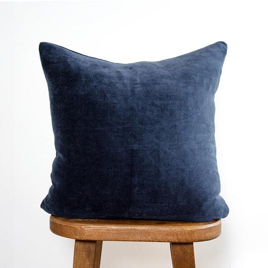 Midnight Navy Velvet - 18" | 22"