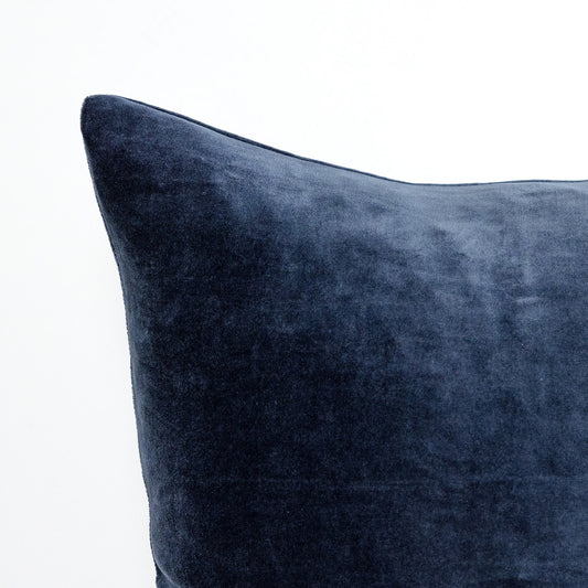 Midnight Navy Velvet - 18" | 22"