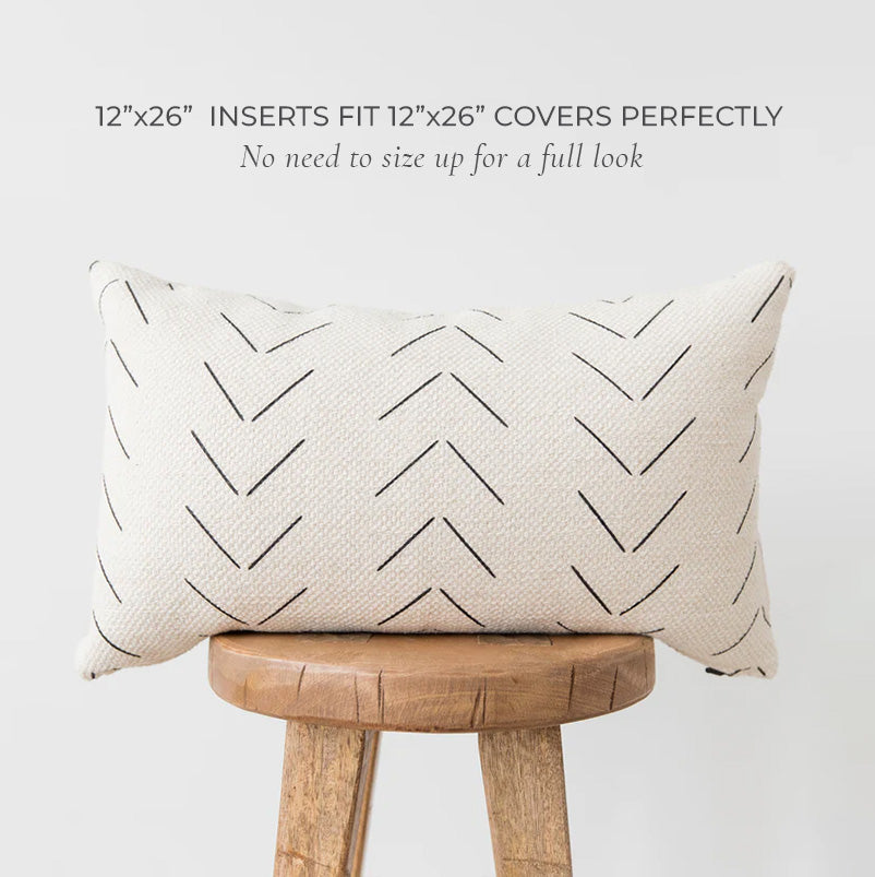 Lumbar Boudoir Rectangular Back Support Pillow Inserts Looms & Linens (Set of 2) Looms & Linens Size: 14H x 22W