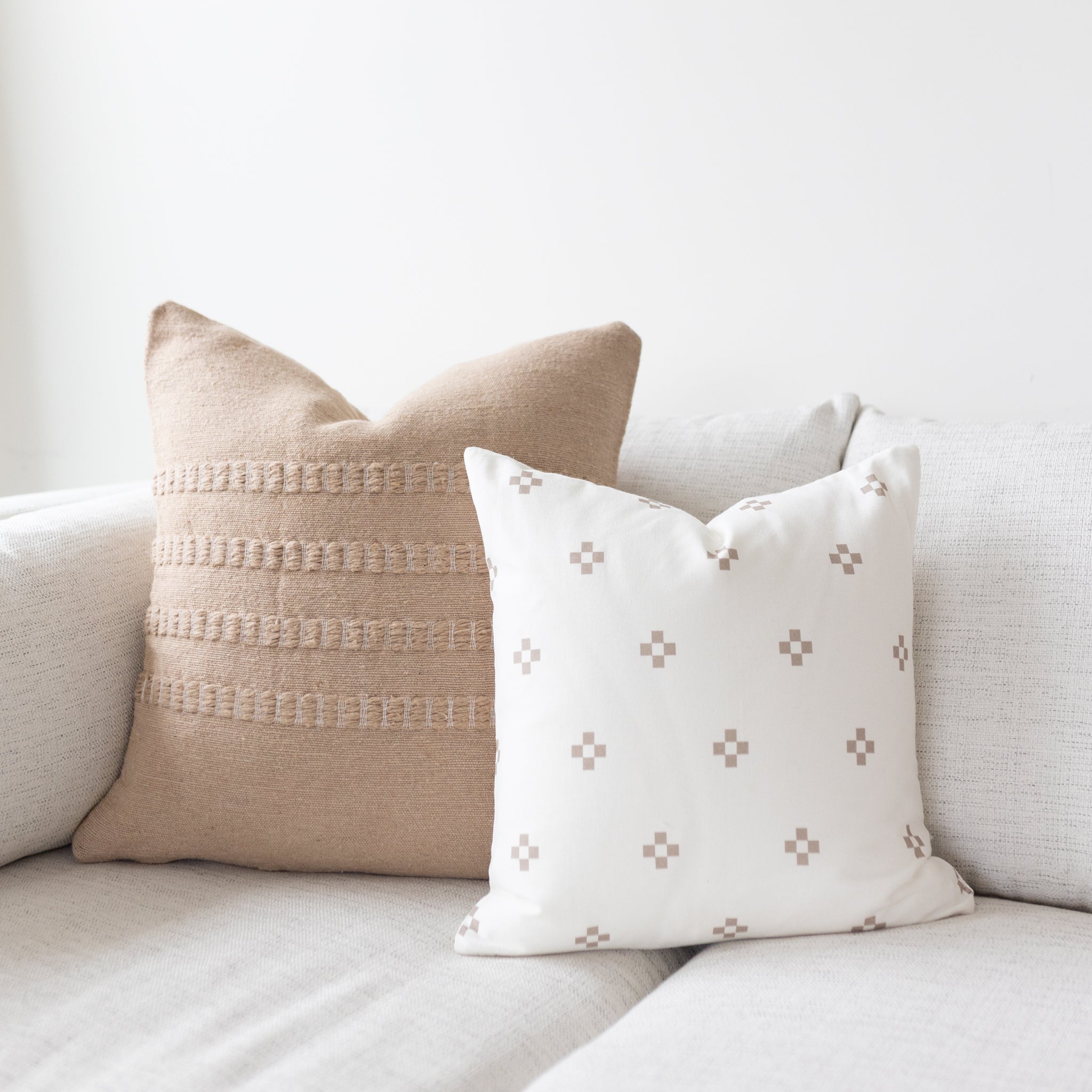 Sofa Pillow Covers Set 6 Woven Nook